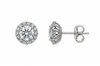 Boucles d'oreilles Femme in Or blanc Zircone ZIRCONE C/CONTORNO FRED